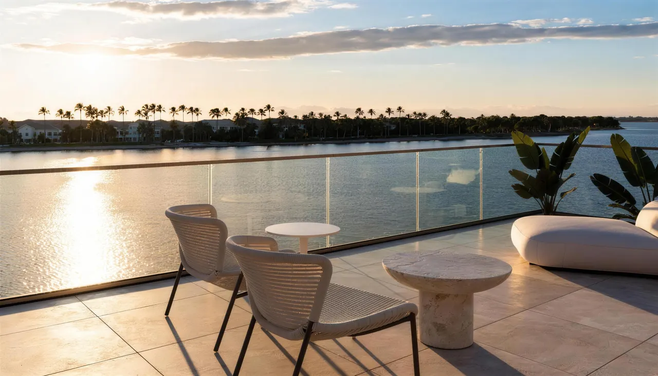 Luxury condos in Palm Beach and West Palm Beach (AI-generated illustration)